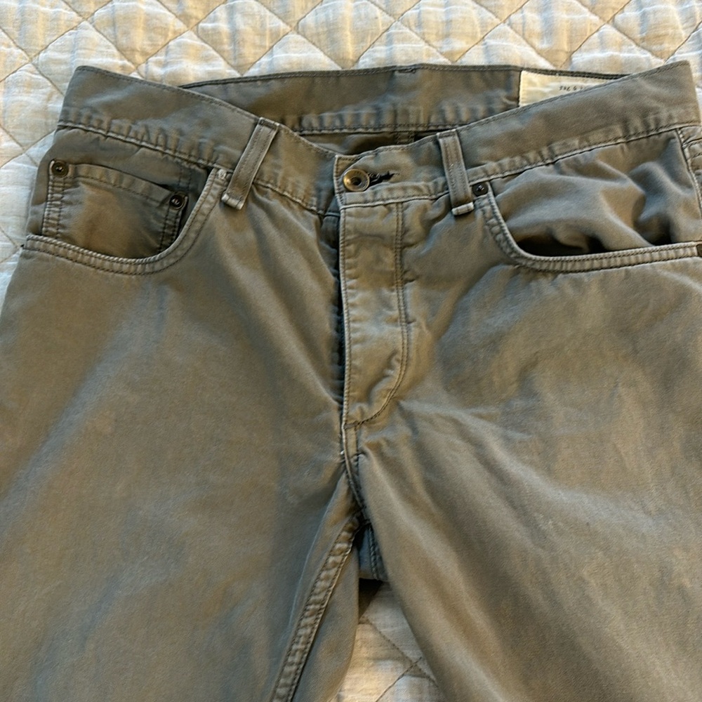 Rag & Bone Pants 31 Mens Gray Standard Issue Chinos Slim Leg Fit 2 Cotton.